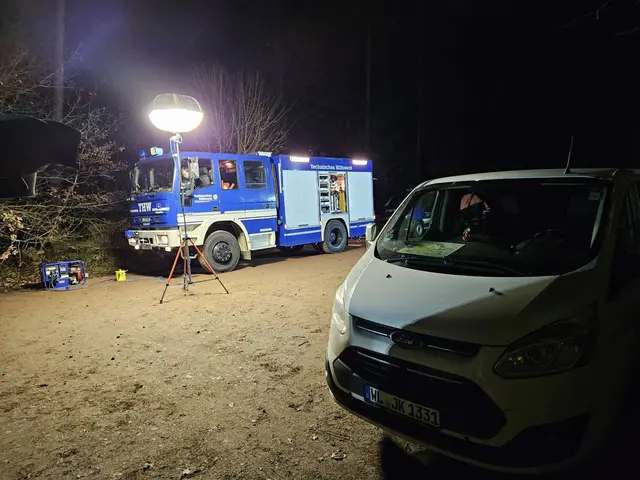 THW-Fahrzeug auf dem Parkplatz | Foto: K. Jando