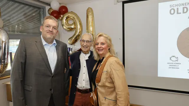 Christian und Katja Horend mit Arno Reglitzky