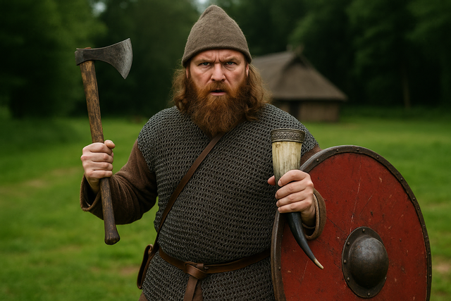 Grimmige Krieger aus dem Norden: So stellen sich die meisten die Wikinger vor. Sie führten aber nicht nur Krieg, sondern trieben auch regen Handel  | Foto: KI-generiert