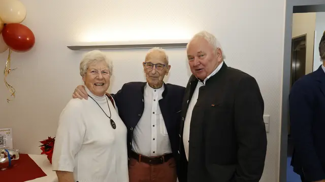 Ilse und Heiner Schönecke mit Arno Reglitzky