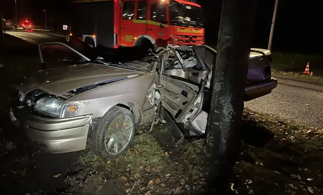 Der Ford am Baum | Foto: Polizei