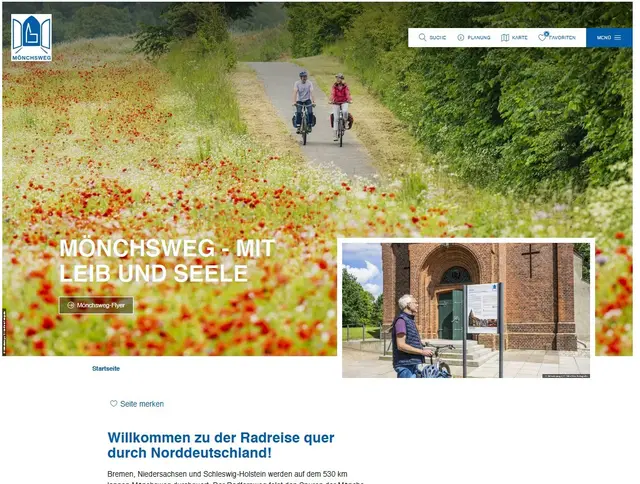 Screenshot www.moenchsweg.de: Relaunch gelungen - Neue Mönchsweg-Seite ist live | Foto: www.moenchsweg.de.