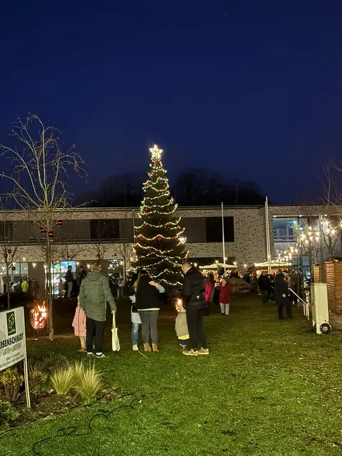Die große Tanne auf dem Markt wurde von Familie Propp aus Klecken gestiftet | Foto: Verein