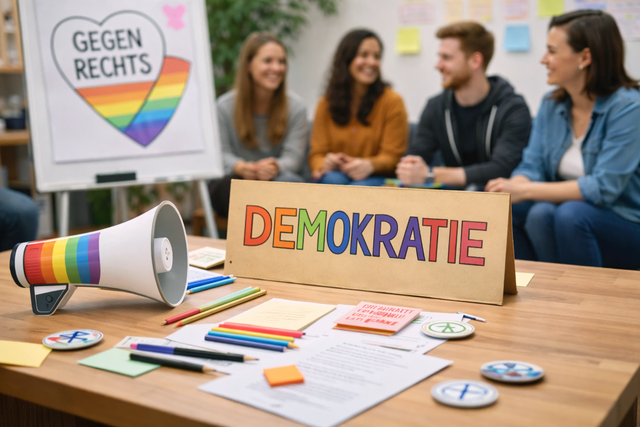 Um die Stärkung der Demokratie und Strategien gegen Rechtsextremismus ging es bei der Fachtagung (Symbolbild) | Foto: KI-generiert