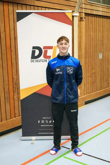 08-Youngster Joris Grunwald (19) kam an drei Geräten (Ringe, Barren, Reck) zum Einsatz und glänzte im Besonderem mit 11,45 Punkten an den Ringen  | Foto: Martin Timmann