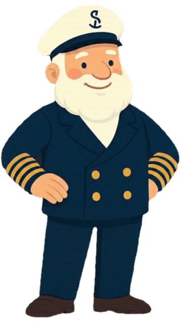 Käpt’n Knut ist der digitale Helfer auf der Internetseite der Hansestadt Stade – ein Chatbot, der mit Hilfe Künstlicher Intelligenz Fragen beantwortet | Foto: Hansestadt Stade/mit KI generiert