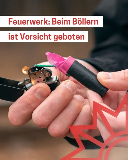 Symbolbild der Polizei zum Thema "Sicheres Böllern" | Foto: PI Harburg