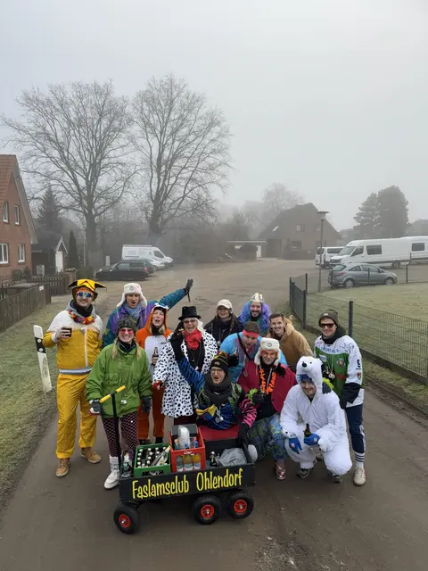Eine Schnorrgruppe vom Fest im vergangenen Jahr | Foto: Faslamsclub Ohlendorf