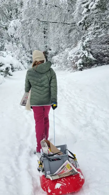 Auch unter winterlichen Bedingungen erreicht das Wochenblatt zuverlässig seine Leserinnen und Leser. | Foto: jvp