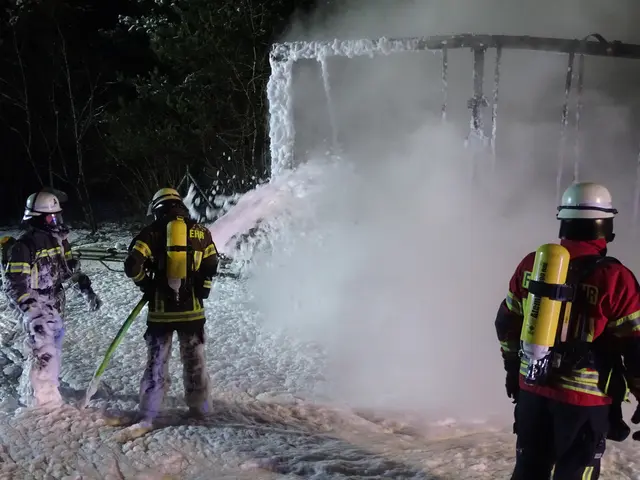 Das Feuer konnte zügig mit Schaum gelöscht werden | Foto: Feuerwehr Hanstedt