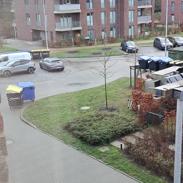 Im Fleester Höpen blieben - auch ohne Schnee - Papiertonnen stehen | Foto: Wolfgang Rauch