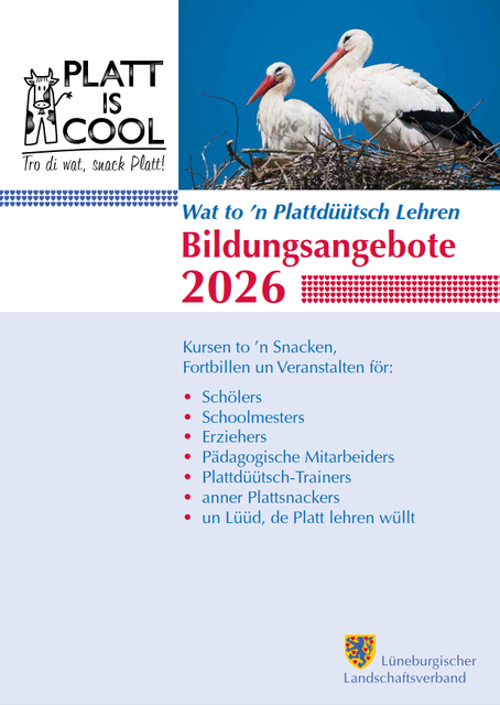 Die Titelseite des neuen Bildungsflyers | Foto: Lüneburgischer Landschaftsverband