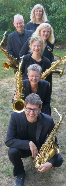 Das Saxophonquintett Qwain unter der Leitung von Inka Kruse (hi.) | Foto: Frank Becker