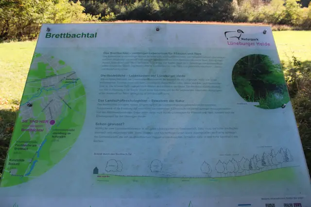 Dokumentation zum Biotp: Der Naturpark Lüneburger Heide erklärt das Brettbachtal auf Infotafeln | Foto: Archiv/pöp