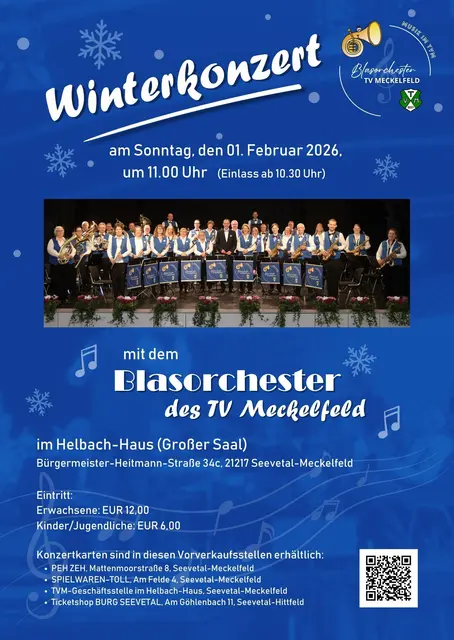Das Plakat für das Winterkonzert | Foto: Musik im TVM