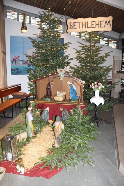 Für das letzte Weihnachtsfest wurde in der Kirche u.a. die große Krippe aufgebaut | Foto: sb