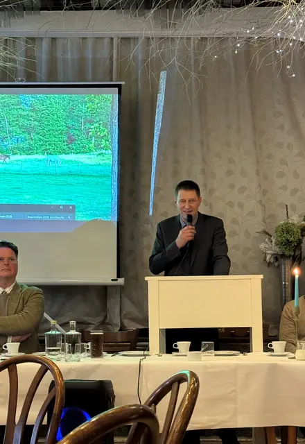 Bürgermeister Matthias Kruse bei seinem Jahresrückblick | Foto: Gemeinde Wulfsen