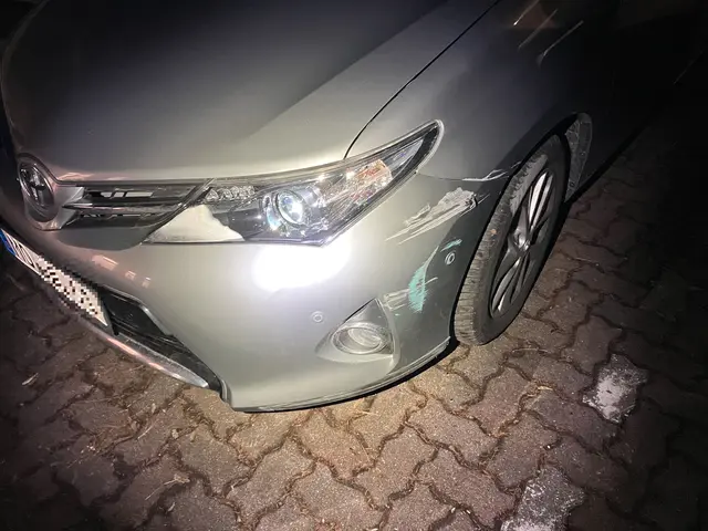 Der beschädigte Toyota | Foto: Polizei