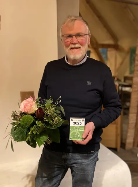 Reimund Rudkowski bei der Ehrung | Foto: Peter Eckhoff