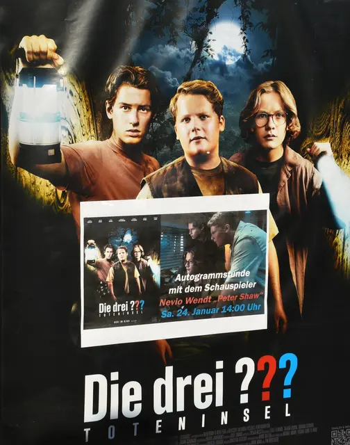 Die drei ??? - eine Autogrammstunde mit dem Buchholzer Schauspieler Nevio Wendt findet am Samstag, 24. Januar, um 14 Uhr im Movieplexx-Kino statt | Foto: Axel-Holger Haase