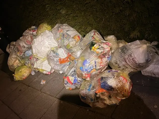 Winsen: Je länger die Säcke herumliegen, desto häufiger gehen sie kaputt | Foto: Marco Ewald