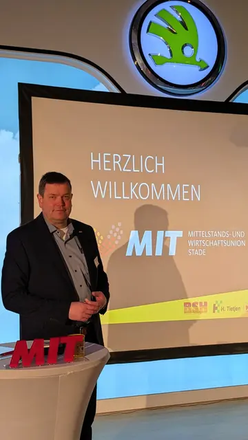 Marcus Schulz, 1. Vorsitzender der MIT Stade | Foto: Tobias Benecke