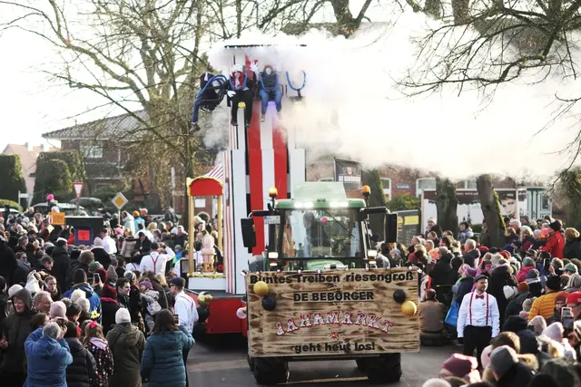 Der Wagen zum Thema "Jahrmarkt" schaffte es im vergangenen Jahr auf Platz 1 bei den Wertungsrichtern | Foto: Pattensener Faslamsklub e.V. 