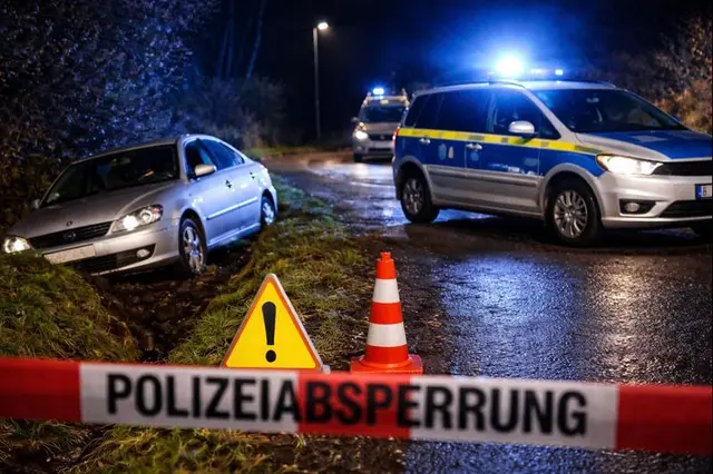 Auto im Straßengraben (Symbolbild) | Foto: jvp_KIgeneriert