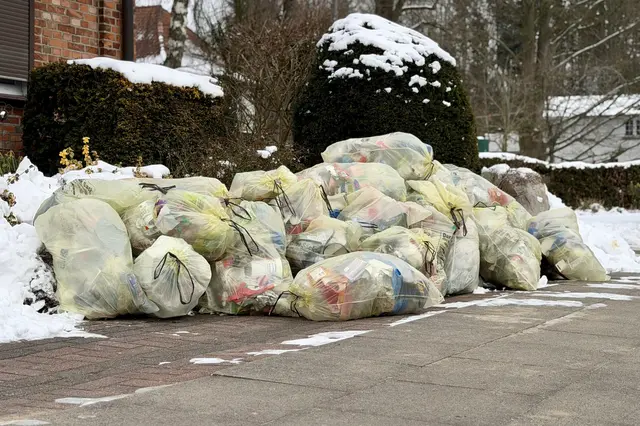 Gelbe Säcke in Tostedt | Foto: Arnd Olav Feindt