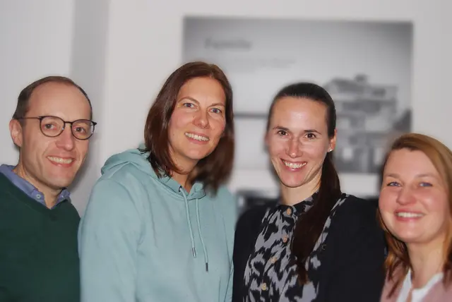 Das Team des Kindergottesdienstes: Christian Martens (v.li.), Veena Mendius, Jessica Dallmann und Laura Dreyer | Foto: Astrid Lohmann