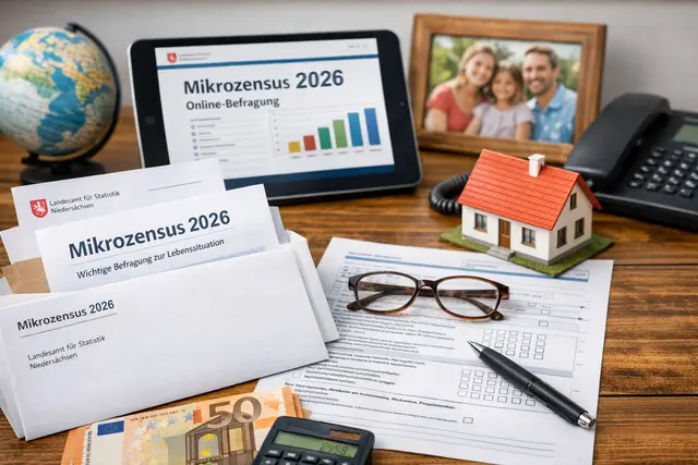 Beim Mikrozensus wird ein Prozent der Bürger in einer Art kleinen Volkszählung" befragt | Foto: KI-generiert