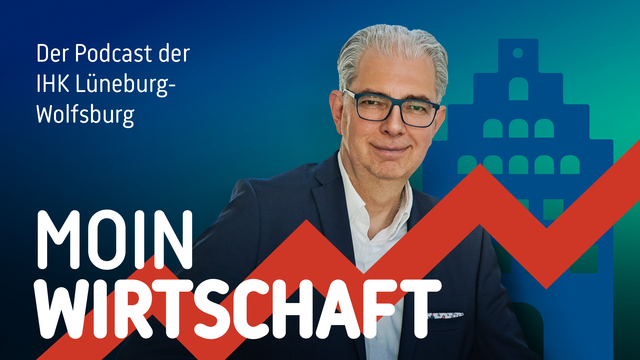 Das Plakat zum Podcast: IHKLW-Präsident Andreas Kirschenmann spricht darin mit Gästen aus Politik und Wirtschaft | Foto: IHKLW