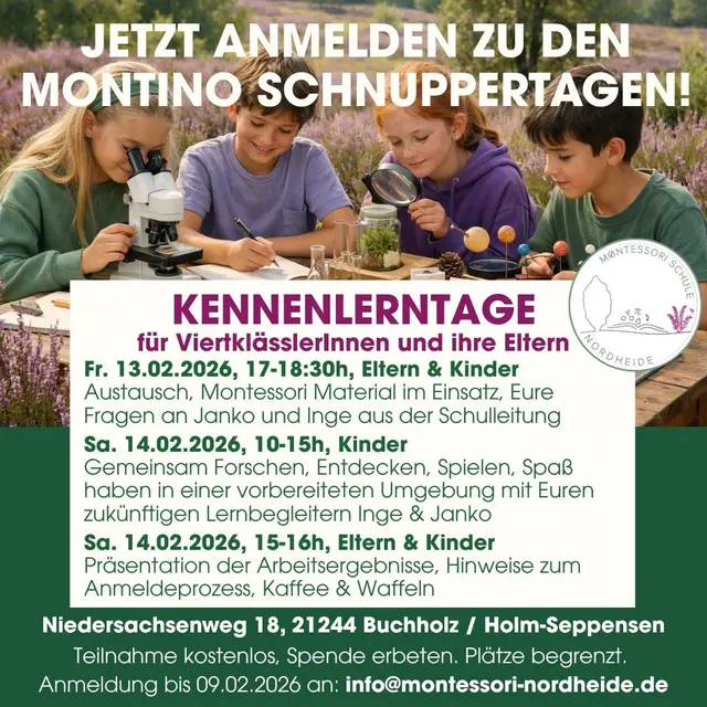 MontiNo Schnuppertage  | Foto: Montessori Schule Nordheide