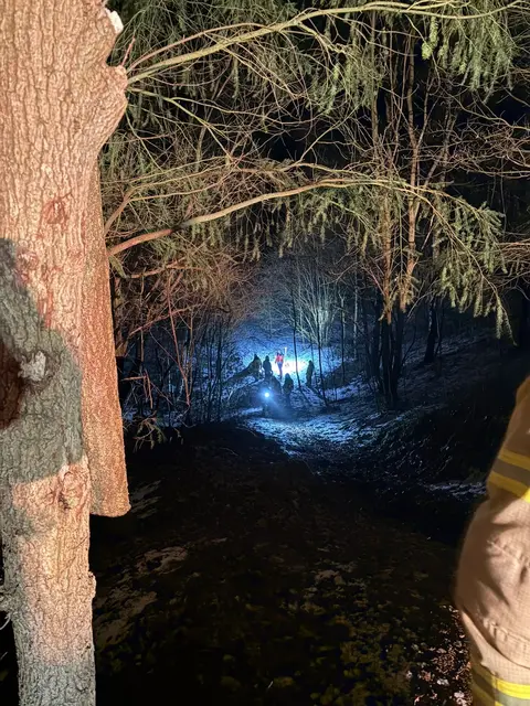 Die Übung führt die Einsatzkräfte in unwegsames Gelände. | Foto: FF Wiepenkathen