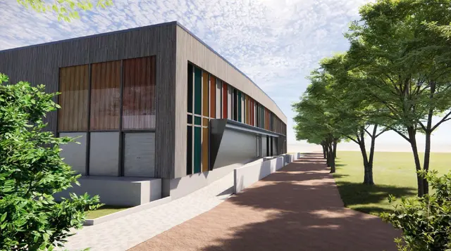 Die bauvorbereitenden Maßnahmen für das neue Jugendzentrum beginnen, die Fertigstellung ist für Ende 2027 geplant. (Visualisierung Stadt Winsen) | Foto: Stadt Winsen