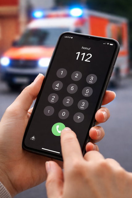 112 - eine Nummer die Leben retten kann | Foto: KI-generiert