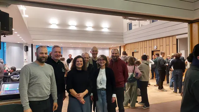 Ratsmitglieder von links nach rechts: Timo Röntsch (FWG, Bürgermeister Fleestedt), Jens Schnügger (FDP), Irmelin Schütze (FWG), Wolfgang Ivens (FDP), Thilo Bock (Grüne), Stephanie Gildemeister-Fuchs (CDU), Kay Kelterer (Grüne) | Foto: Schütze