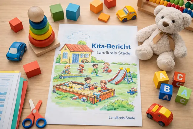 Auf der Sitzung des Ausschusses für Jugendhilfe geht es u.a. um den Kita-Bericht | Foto: KI-generiert