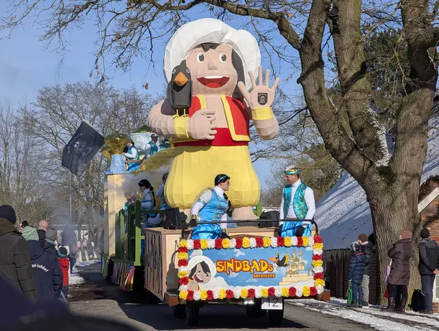 Sicherte sich mit 1933 Punkten den ersten Platz: Baugruppe Riege mit „Sindbads Abenteuer“.