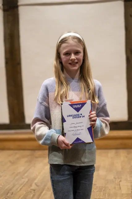 Jonna Hauschildt vom Gymnasium Winsen qualifizierte sich für den Bezirksentscheid | Foto: Stadt Winsen