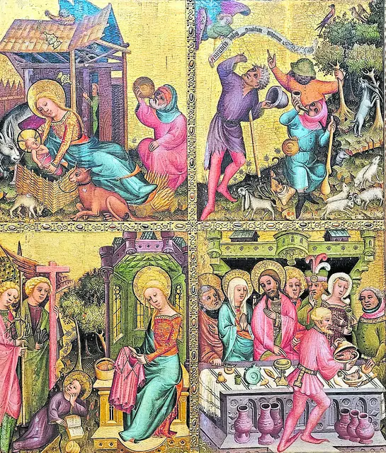 Ein Ausschnitt aus dem Buxtehuder Marienaltar | Foto: Heimat- und Geschichtsverein Buxtehude 