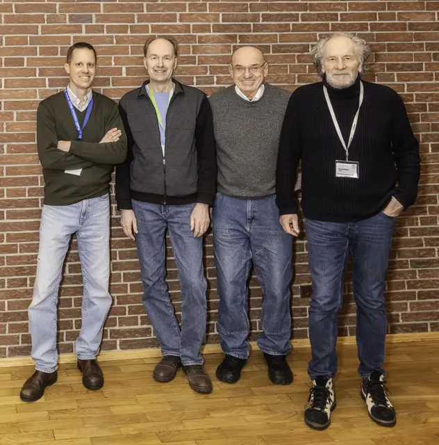 Der Vorstand des Grünen Kreises Stelle: Johan Rieckmann  (v. li.), Martin Oldeland, Reinhard Mischke und Kurt Gessner. | Foto: Grüner Kreis Stelle