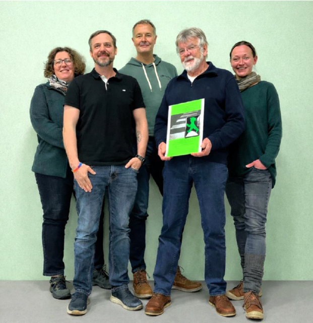 (v.li.): Antje Wobig, Christian Heise, Markus Winter, Wolfgang Weh und Jenny Prinz-Clausen. Zum Team gehört auch Marianne Büttner | Foto: Bündnis90/die Grünen OV Fredenbeck