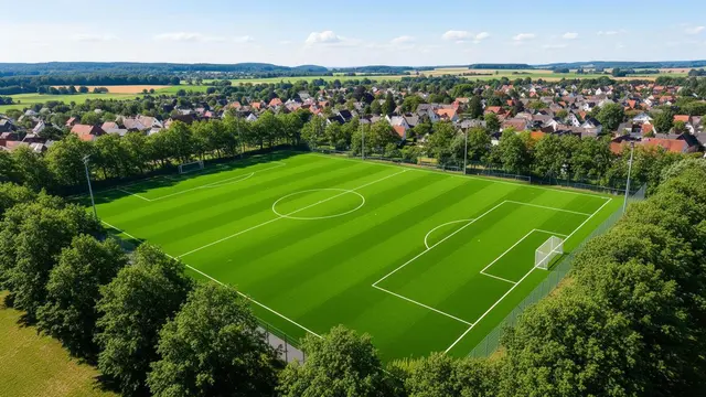 Geplanter Kunstrasenplatz in Klecken: Der FC Rosengarten möchte die Anlage modernisieren und künftig ganzjährig nutzbare Trainings- und Spielbedingungen schaffen (Symbolbild) | Foto: KI-generiert
