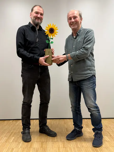  Bürgermeister-Kandidat der Seevetaler Grünen Kay Kelterer (li.) mit Peter Stielert, 1.Vorsitzender des Ortsverbandes Seevetal
 | Foto: Grüne Seevetal