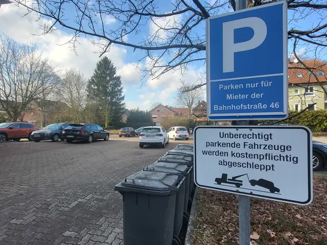 Nicht zu übersehen: Das Schild am Parkplatz weist darauf hin, dass auf diesem Parkplatz nur Mieter parken dürfen