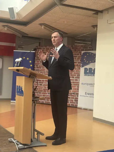 David McAllister bei seiner Rede | Foto: sts