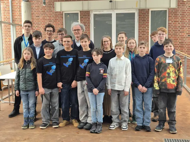 Das Jugend forscht Team aus Stade stellt sich gut auf | Foto: Inga von Bargen
