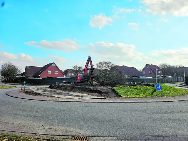 Der Kreisel in Stade-Haddorf wird neu gestaltet | Foto: Karsten Sorge