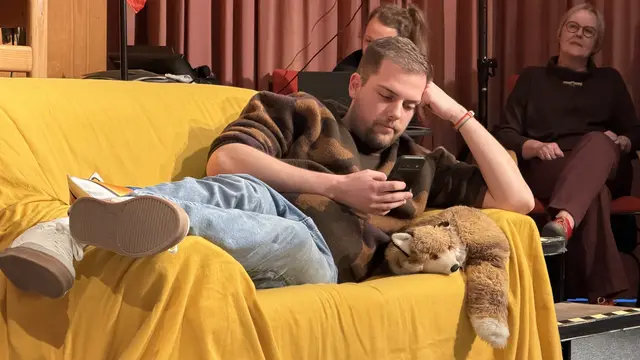 Mit einer schauspielerischen Einlage zeigte Timo Stemmann augenzwinkernd, wie man den inneren Schweinehund besiegt | Foto: tml